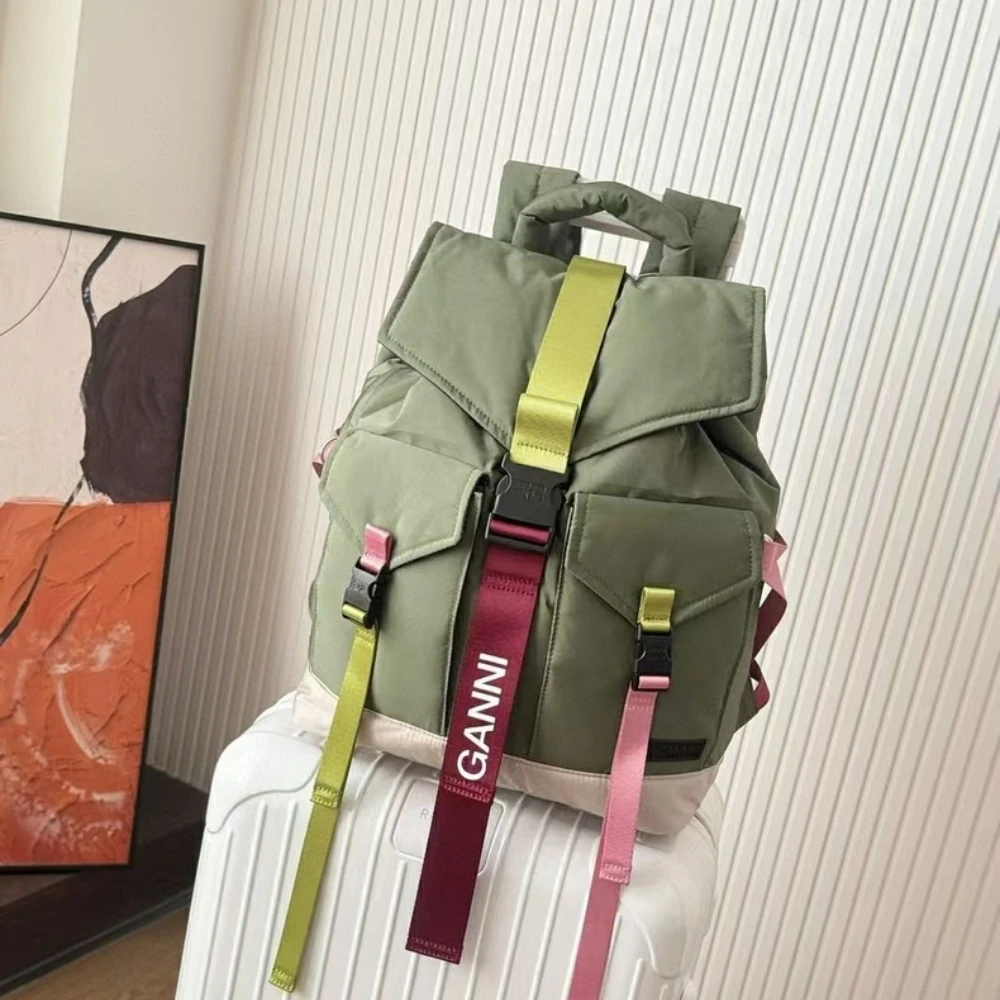 Canvas Backpack Casual - Zaino di lusso Re-Tech da donna,